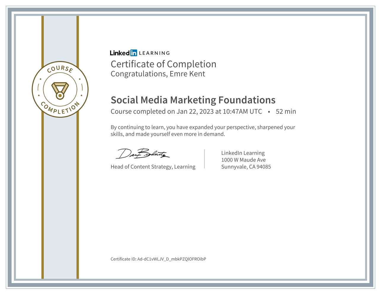Social Media Marketing Foundations (2020)